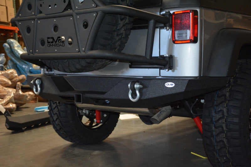 DV8 Offroad 07-18 Jeep Wrangler JK Rear Bumper Full Length