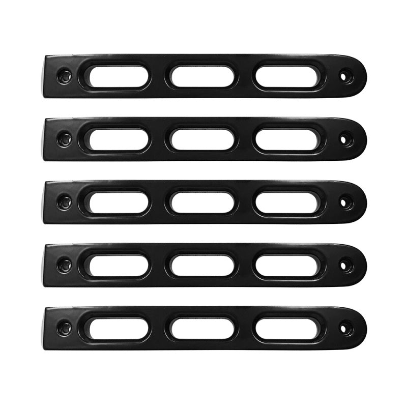 DV8 Offroad 2007-2018 Jeep JK Black Slot Style Door Handle Inserts - Set Of 5