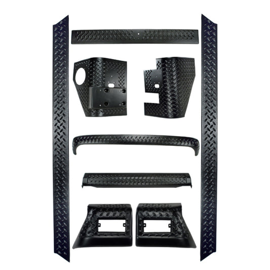 Rugged Ridge 9-Piece Body Armor Kit 97-06 Jeep Wrangler TJ