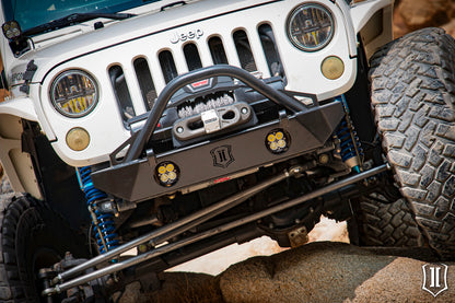 ICON 07-18 Jeep Wrangler JK Comp Series Front Bumper w/Fogs/Bars/Tabs