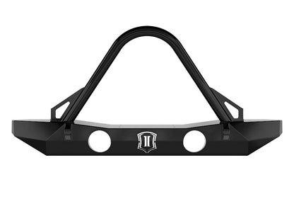 ICON 07-18 Jeep Wrangler JK Pro Series Mid Width Front Bumper w/Stinger/Tabs