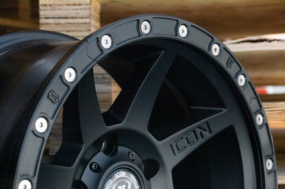 ICON 17in Compression/Alpha/Rebound Wheel Rock Ring Kit (20 Bolt)