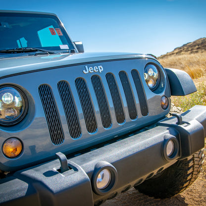 DV8 Offroad 2007-2018 Jeep JK Black Grille Inserts