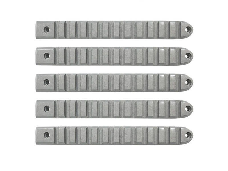 DV8 Offroad 2007-2018 Jeep JK Silver Rail Style Door Handle Inserts - Set Of 5