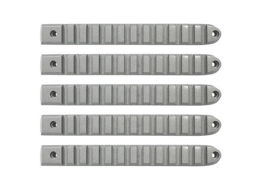 DV8 Offroad 2007-2018 Jeep JK Silver Rail Style Door Handle Inserts - Set Of 5