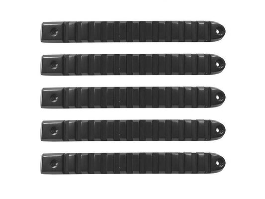 DV8 Offroad 2007-2018 Jeep JK Black Rail Style Door Handle Inserts - Set Of 5