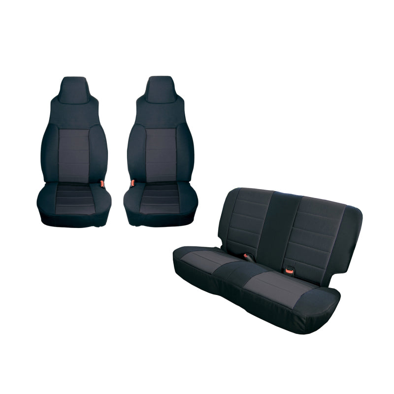 Rugged Ridge Seat Cover Kit Black 91-95 Jeep Wrangler YJ