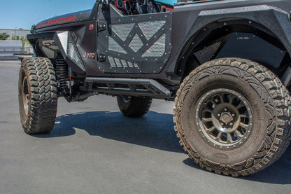 DV8 Offroad 2018+ Jeep JL 2 Door Tubular Rock Slider w/ Plated End Caps