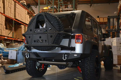 DV8 Offroad 07-18 Jeep Wrangler JK Rear Bumper Full Length