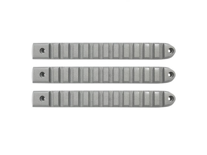 DV8 Offroad 2007-2018 Jeep JK Silver Rail Style Door Handle Inserts - Set Of 3