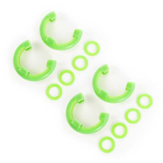 Rugged Ridge 3/4in Green D-Ring Isolator Kit