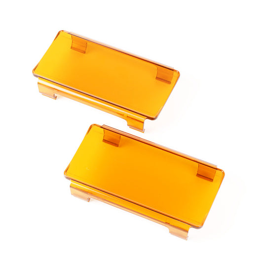 Rugged Ridge 6 Inch LED Light Cover Pair Amber