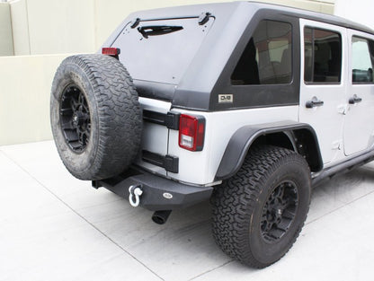 DV8 Offroad 07-18 Jeep Wrangler JK Steel Full Length Rear Bumper