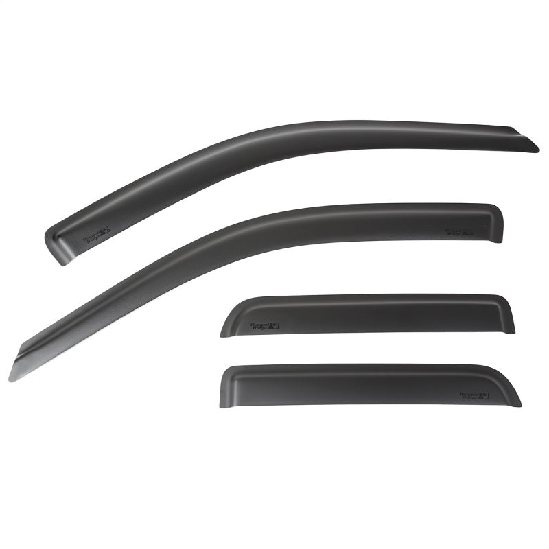 Rugged Ridge Window Visor Kit Black 09-14 Ram 1500 Quad