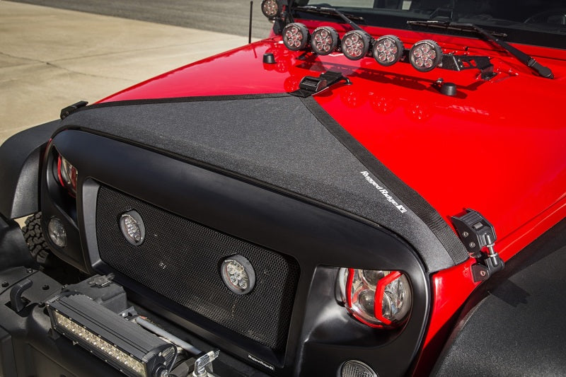 Rugged Ridge Hood Bra Black 07-18 Jeep Wrangler JK/JKU