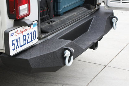 DV8 Offroad 07-18 Jeep Wrangler JK Steel Full Length Rear Bumper