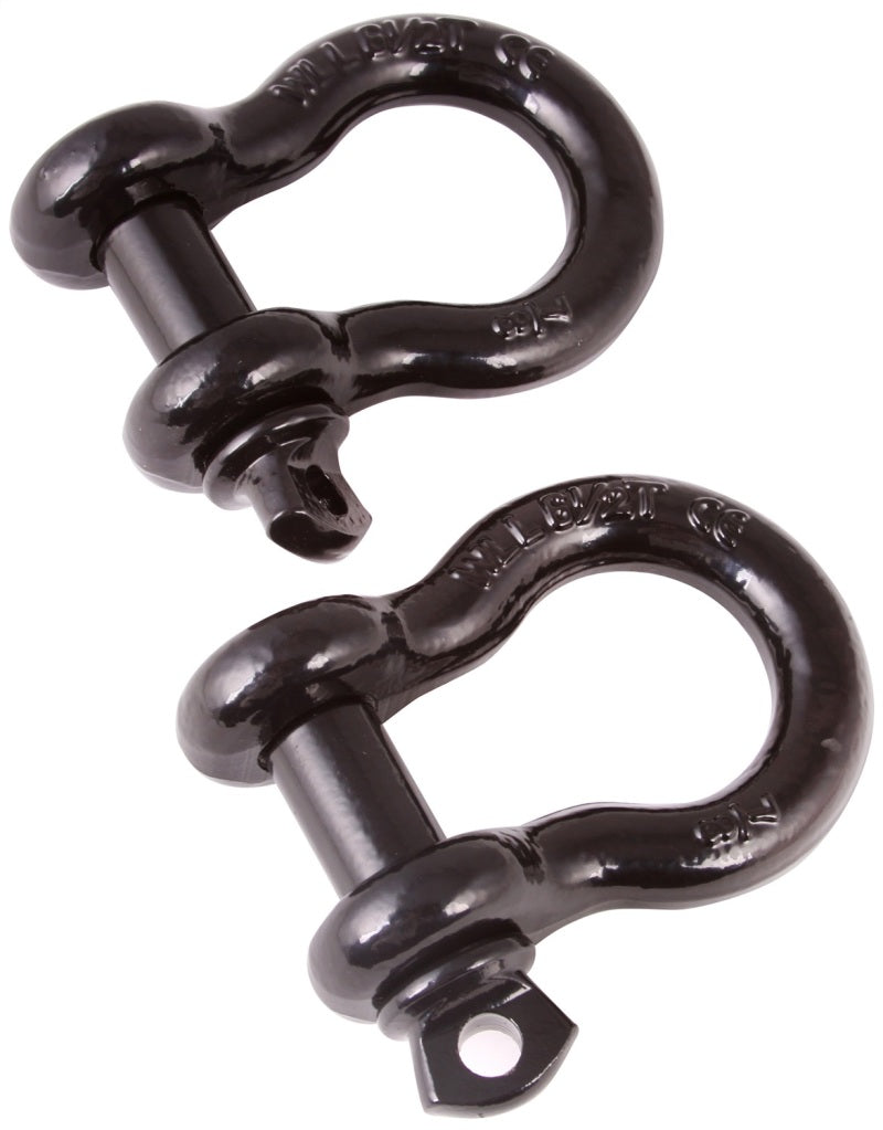 Rugged Ridge Black 1in D-Shackles