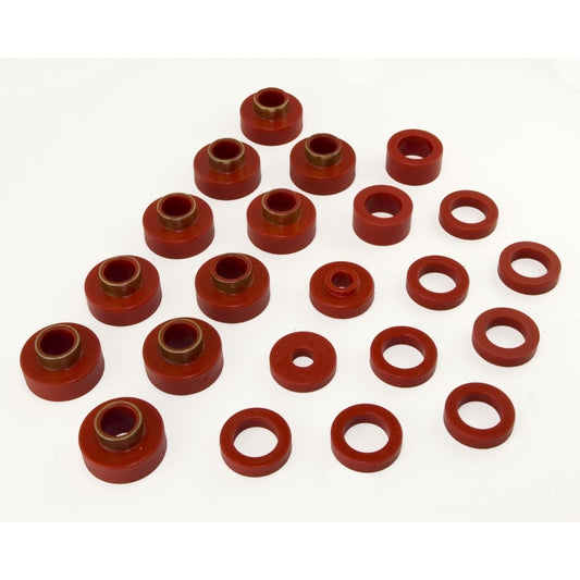 Rugged Ridge Body Mount Kit Red 80-86 CJ7 22 Pieces