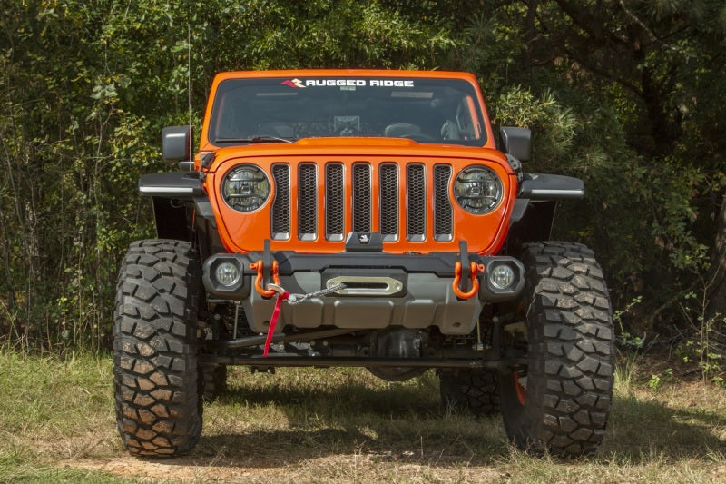 Rugged Ridge Stubby Venator Front Bumper 18-20 Jeep Wrangler JL/JT