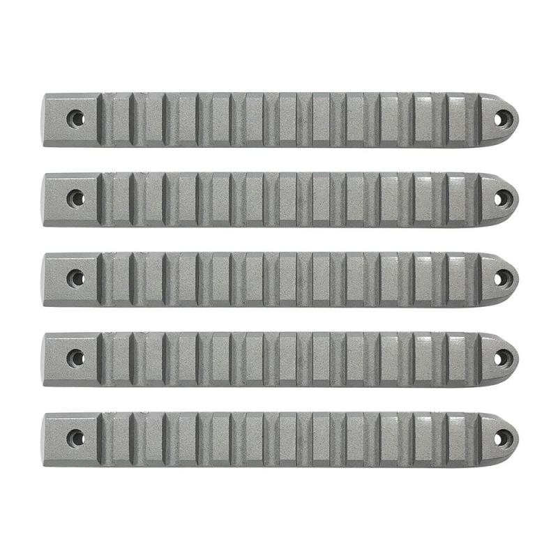 DV8 Offroad 2007-2018 Jeep JK Silver Rail Style Door Handle Inserts - Set Of 5