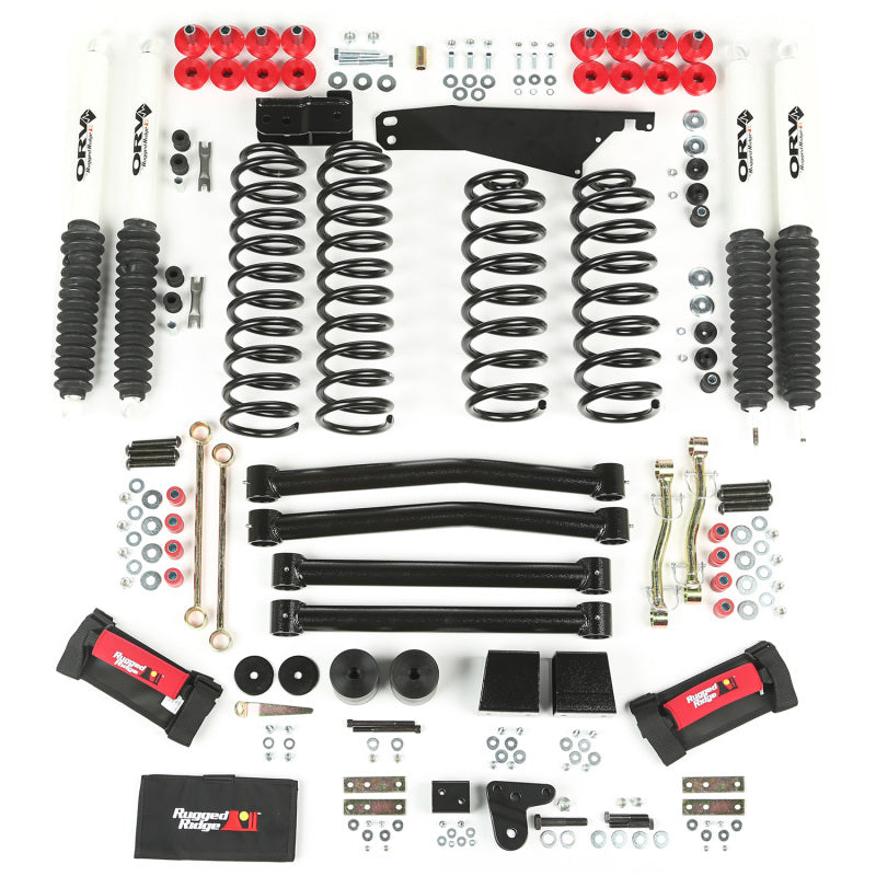 Rugged Ridge 4in Lift Kit with Shocks 07-18 Jeep Wrangler JK