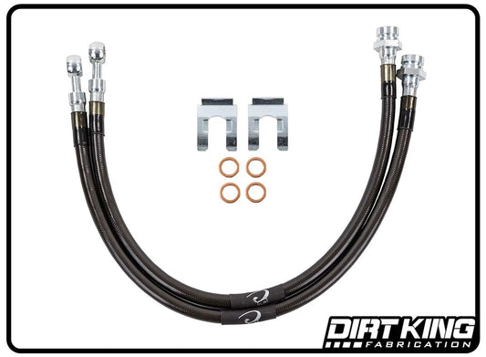 Dirt King Brake Lines | 10mm Banjo x 10mm-1.0 FIF | DK-230718K-GY