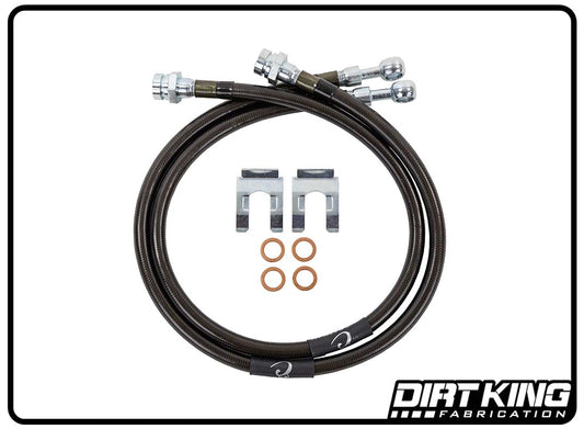 Dirt King Brake Lines | 10mm Banjo x 10mm-1.0 FIF | DK-230724K-GY