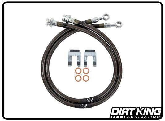 Dirt King Brake Lines | 10mm Banjo x 10mm-1.0 FIF | DK-230725K-GY