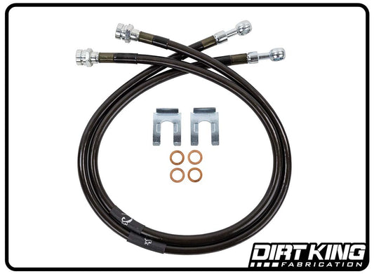 Dirt King Brake Lines | 10mm Banjo x 10mm-1.0 FIF | DK-230729K-GY