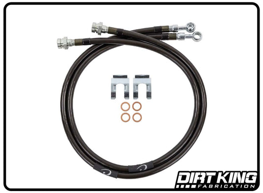 Dirt King Brake Lines | 10mm Banjo x 10mm-1.0 FIF | DK-230732K-GY