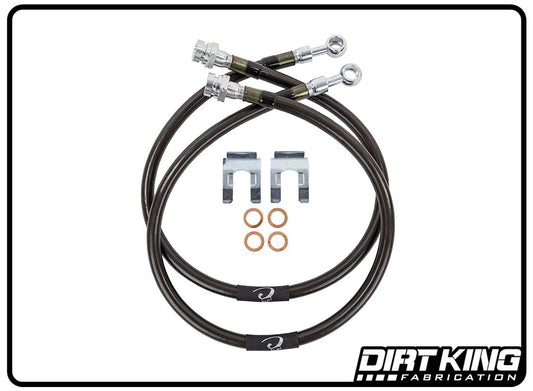 Dirt King Brake Lines | 10mm Banjo x 10mm-1.5 FIF | DK-231024K-GY