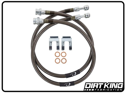 Dirt King Brake Lines | 10mm Banjo x 10mm-1.5 FIF | DK-231025K-GY