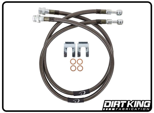 Dirt King Brake Lines | 10mm Banjo x 10mm-1.5 FIF | DK-231029K-GY