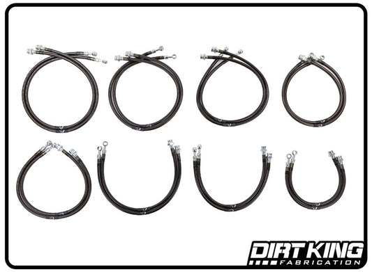 Dirt King Brake Lines | 10mm Banjo x 10mm-1.0 FIF | DK-230716K-GY