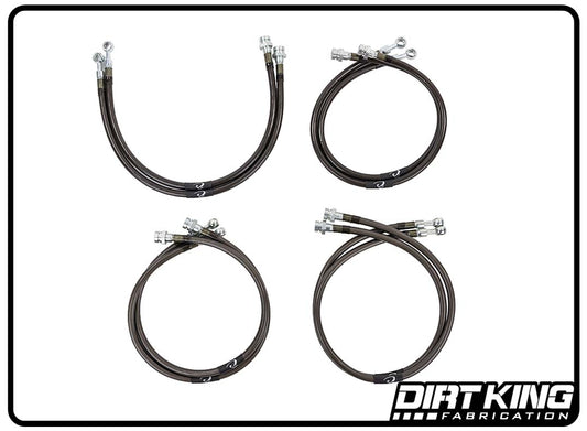 Dirt King Brake Lines | 10mm Banjo x 10mm-1.5 FIF | DK-231021K-GY