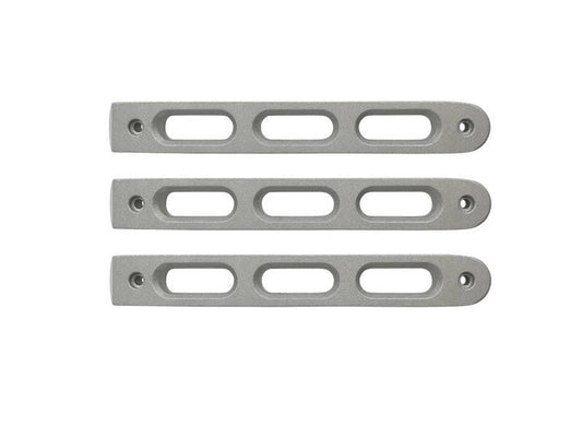 DV8 Offroad 2007-2018 Jeep JK Silver Slot Style Door Handle Inserts - Set Of 3