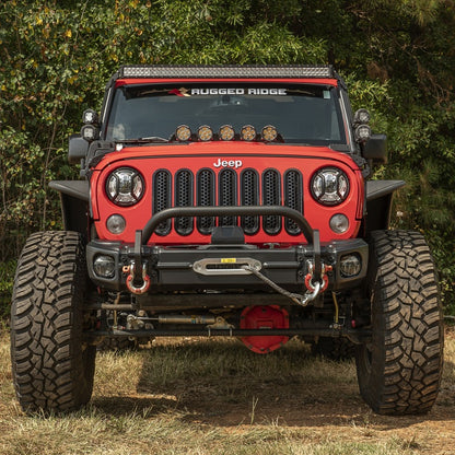 Rugged Ridge Arcus Front Bumper Set W/ Overrider JK