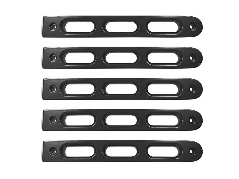 DV8 Offroad 2007-2018 Jeep JK Black Slot Style Door Handle Inserts - Set Of 5