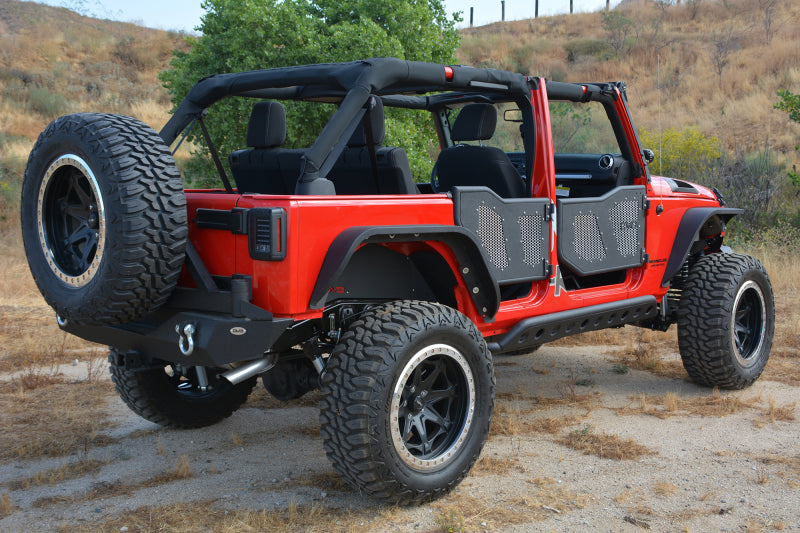 DV8 Offroad Aluminum Mesh Inserts For Front JK Rock Doors