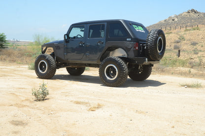 DV8 Offroad 07-18 Jeep Wrangler JK 2 Piece Fast Back Hard Top 4 Door - Black