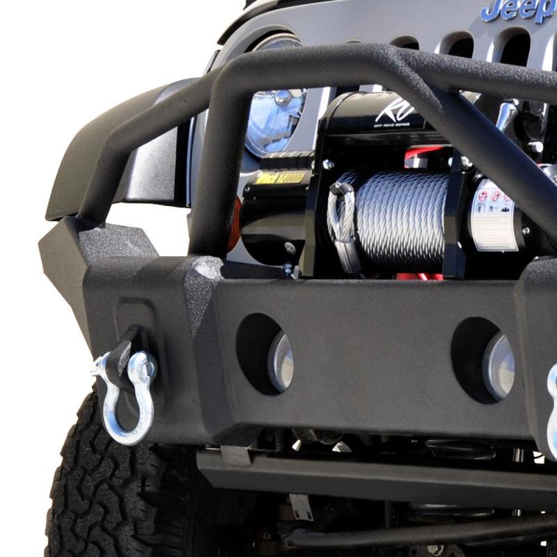 DV8 Offroad 07-18 Jeep Wrangler JK/JL FS-1 Full Length Steel Front Bumper