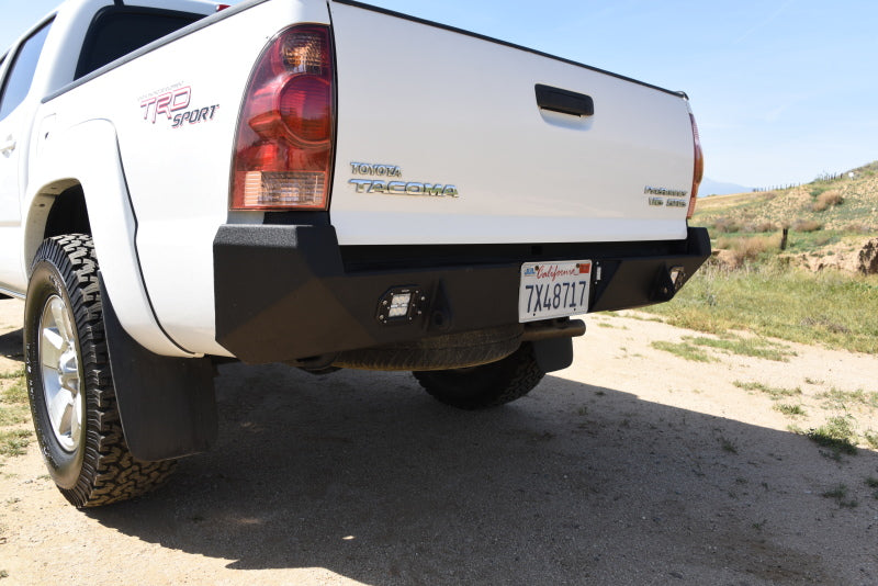 DV8 Offroad 05-15 Toyota Tacoma Rear Bumper - Black Powdercoat