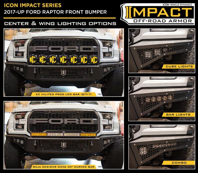 ICON 2017+ Ford Raptor Front Impact Bumper