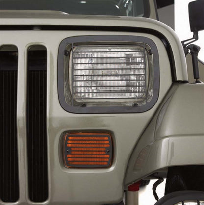 Rugged Ridge 87-95 Jeep Wrangler YJ Black Stone Guard Set